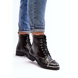 Boto Women's Boots Lu Boo Black Work Boots with Steel Frame Jacksy | ePonuda.com
