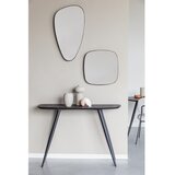 White Label Črna stranska mizica iz masivnega tika 37x118 cm Webster – | Shoptok.si