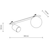  Ugradna spot svetiljka VOX 1xG9/8W/230V + 1xGU10/10W crna | Eponuda.com
