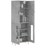  Visoka komoda siva betona 69,5x34x180 cm od konstruiranog drva | shoptok.hr