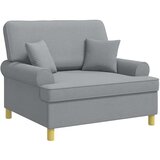  XXL fotelja s jastucima Svjetlosiva Tkanina - Svjetlosiva 85 cm | shoptok.hr