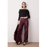 TRENDYOLMILLA ženske pantalone Tpraw26Pl00005, ljubičasta Cene
