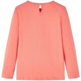 Dječja majica s dugim rukavima koraljna boja 128 | shoptok.hr