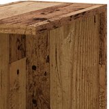  Kutna zidna polica boja drva 36,5x36,5x140 cm konstruirano drvo | shoptok.hr