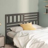  Uzglavlje za krevet sivo 156 x 4 x 100 cm od masivne borovine | shoptok.hr