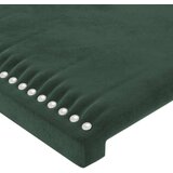  Uzglavlje tamnozeleno 180x5x118/128 cm baršunasto | shoptok.hr