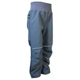 Kukadloo Children's softshell pants - dark gray-reflective