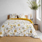 douceur d'intérieur Oker žuta/bijela posteljina za bračni krevet/za produženi krevet od muslina 260x240 cm Garance –