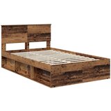  Okvir za krevet Staro drvo 135 x 190 cm Konstruirano drvo | shoptok.hr