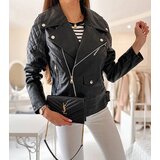 Gemre Black faux leather biker jacket Gill | shoptok.hr