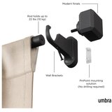 Umbra Mat črna jeklena karnisa z nastavljivo dolžino 107 - 305 cm Geo &amp;ndash; Slike