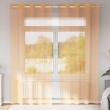 Voile zavjese s ušicama 2 kom narančaste 140x225 cm | Shoptok.si