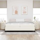  Okvir za krevet s madracem Krema 200 x 200 cm tkanina | shoptok.hr