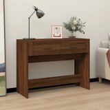 The Living Store konzolna mizica rjav hrast 100x39x75 cm inženirski les - konzolna mizica, (21437861) Cene