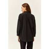 Olalook Women's Black Color Sequin Stick Woven Shirt GML-9001164 | Shoptok.si
