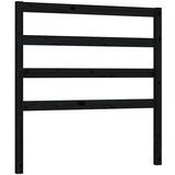 Maison Chic posteljno vzglavje - vzglavna omarica - nočna omarica črno 106x4x100 cm trdna borovina, (21705713) | Shoptok.si