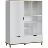 Mömax Regal Plissee, Bela, Barva Hrasta | Shoptok.si