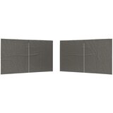  Zid šatora za zabavu 2 pcs Antracit 400 x 195 cm PE i čelik | shoptok.hr