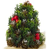  Dekorativno božićno drvce s češerima 17x10cm | Shoptok.si