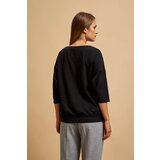 Marisse Black 3/4 Sleeve Sweatshirt | shoptok.hr