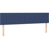  Krevet s oprugama i madracem plavi 200 x 200 cm od tkanine | shoptok.hr