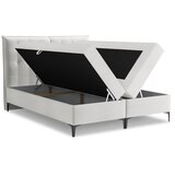 Makamii Svijetlo sivi boxspring krevet s prostorom za odlaganje 160x200 cm Mikana – | shoptok.hr