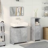  3-dijelni set kupaonskog namještaja siva boja betona drveni | shoptok.hr