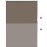 Rolo zavjesa za zamračivanje boje kave 105x175 cm Širina tkanine 100,7 cm Poliester | shoptok.hr