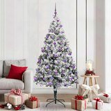 vidaXL Umjetno božićno drvce s 300 LED svjetlima Zelena 210 x 135 cm | shoptok.hr