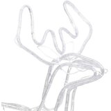  Figura božićnog soba s pomičnom glavom hladna bijela 76x42x87cm | shoptok.hr