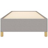  Okvir za krevet bez madraca svjetlosivi 90x190 cm od tkanine | shoptok.hr