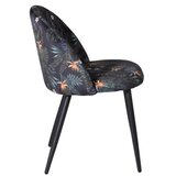 Venture Home Velvet blagovaonska stolica, crna, set od 2 Slike