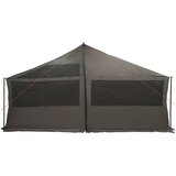  Obiteljski šator s krovom Smeđa siva 600 x 400 x 268 cm | Eponuda.com