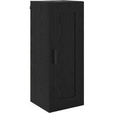 vidaXL Stenska omara Črna Orehovina 34,5 x 34 x 90 cm Konstruiran les | Shoptok.si