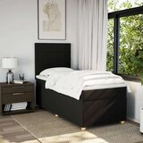 vidaXL Krevet s oprugama i madracem crni 100 x 200 cm od tkanine | shoptok.hr
