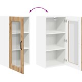 vidaXL Stenska kuhinjska omarica 2 pcs Umetni hrast 40 x 31 x 80 cm | Shoptok.si