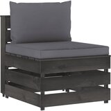 The Living Store Modularna srednja sofa s jastucima od sivo impregniranog drva Cijene