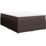  Krevet s oprugama i madracem tamnosmeđi 140 x 190 cm od tkanine | shoptok.hr