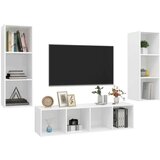 TV omarica 3-delna bela iverna plošča | Shoptok.si