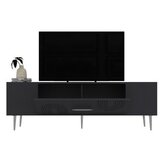 Hanah home tv polica Dekol2 anthracite silver