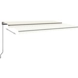  Automatska tenda sa senzorom za vjetar LED 500x300 cm krem | shoptok.hr