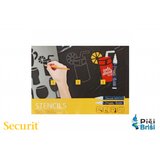 SECURIT ŠABLONE za oblikovanje REKLAMNIH sporočil z markerji SECSTN5 | Shoptok.si