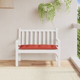  Jastuk za vrtnu klupu prošarano crvena 100x50x7 cm od tkanine | shoptok.hr