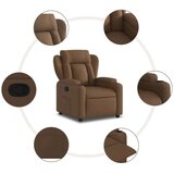  Naslanjač iz rjavega blaga | Shoptok.si
