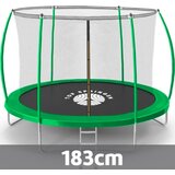Top Springen baštenska trambolina 183 cm sport line SL183GRE sa unutrašnjom mrežicom i merdevinama u zelenoj boji Cene
