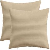  Presvlaka za jastuk 2 pcs HEERLEN Sivosmeđa 45 x 45 cm Kord | shoptok.hr
