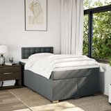  Krevet s oprugama i madracem tamnosivi 120 x 200 cm od tkanine | shoptok.hr