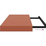  Polica na zidu Zidne Crvena 50 x 23 x 4 cm Konstruirano drvo | shoptok.hr