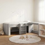  za djecu s visokim okvirom i stolom 2 kom. Siva Sonoma - Siva Sonoma | shoptok.hr
