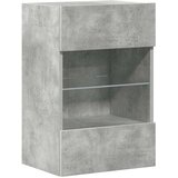  Zidni ormarići s LED svjetlima za TV 2 kom boja betona 40x30x60,5 cm | shoptok.hr